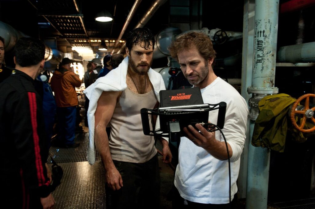 Henry Cavill és Zack Snyder