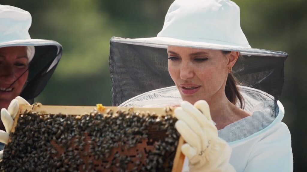 Angelina Jolie méhészkedik