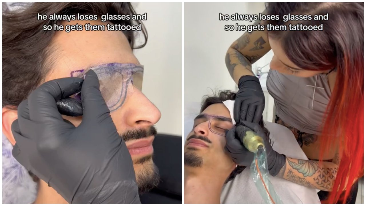 Szemüveg tetoválás