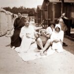 strandolók az 1900-as évek elején