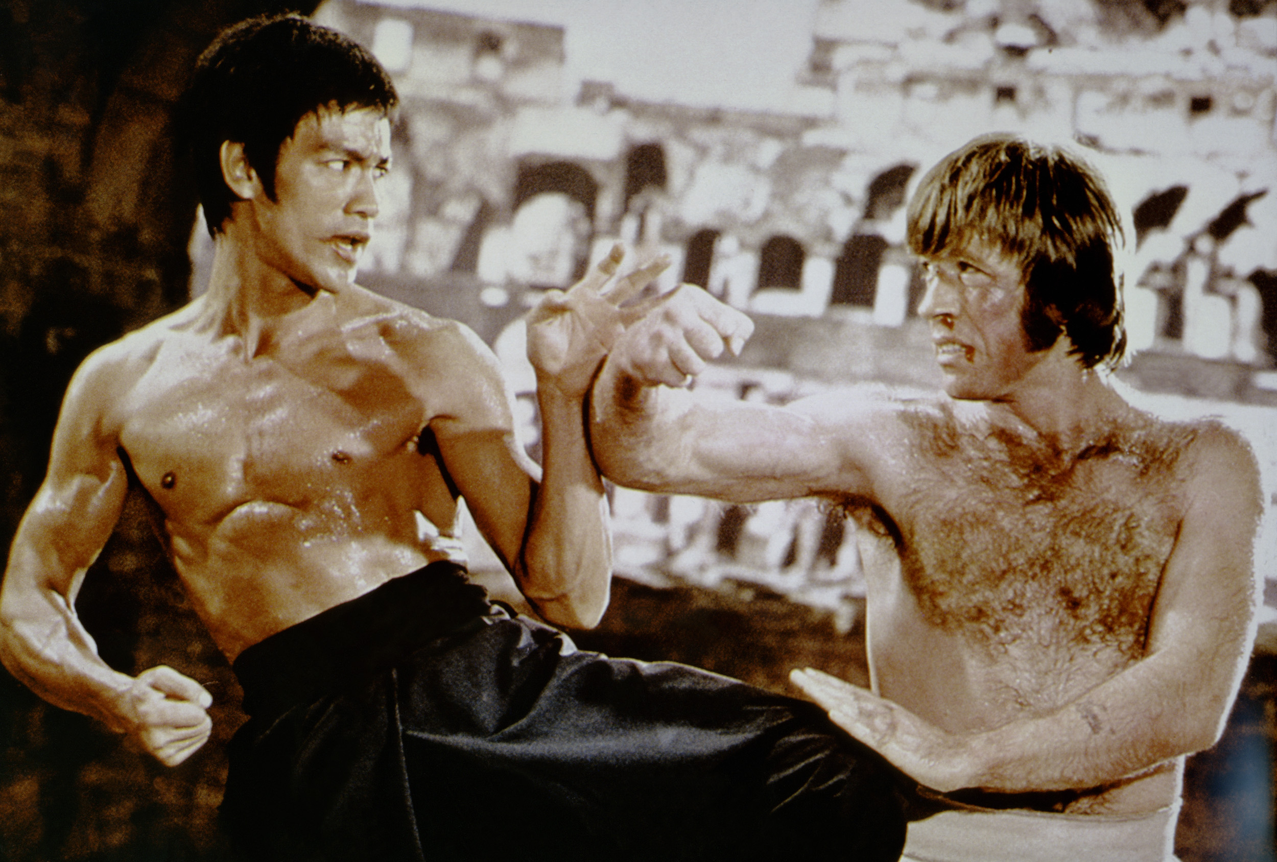 Bruce Lee és Chuck Norris (Fotó: Getty Images)