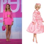 Margot Robbie a Barbie film sajtóturnéján július 3-án