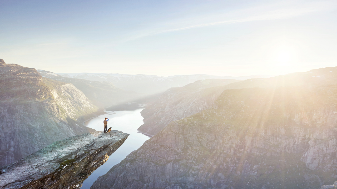 A Norvégiában található sziklaképződmény