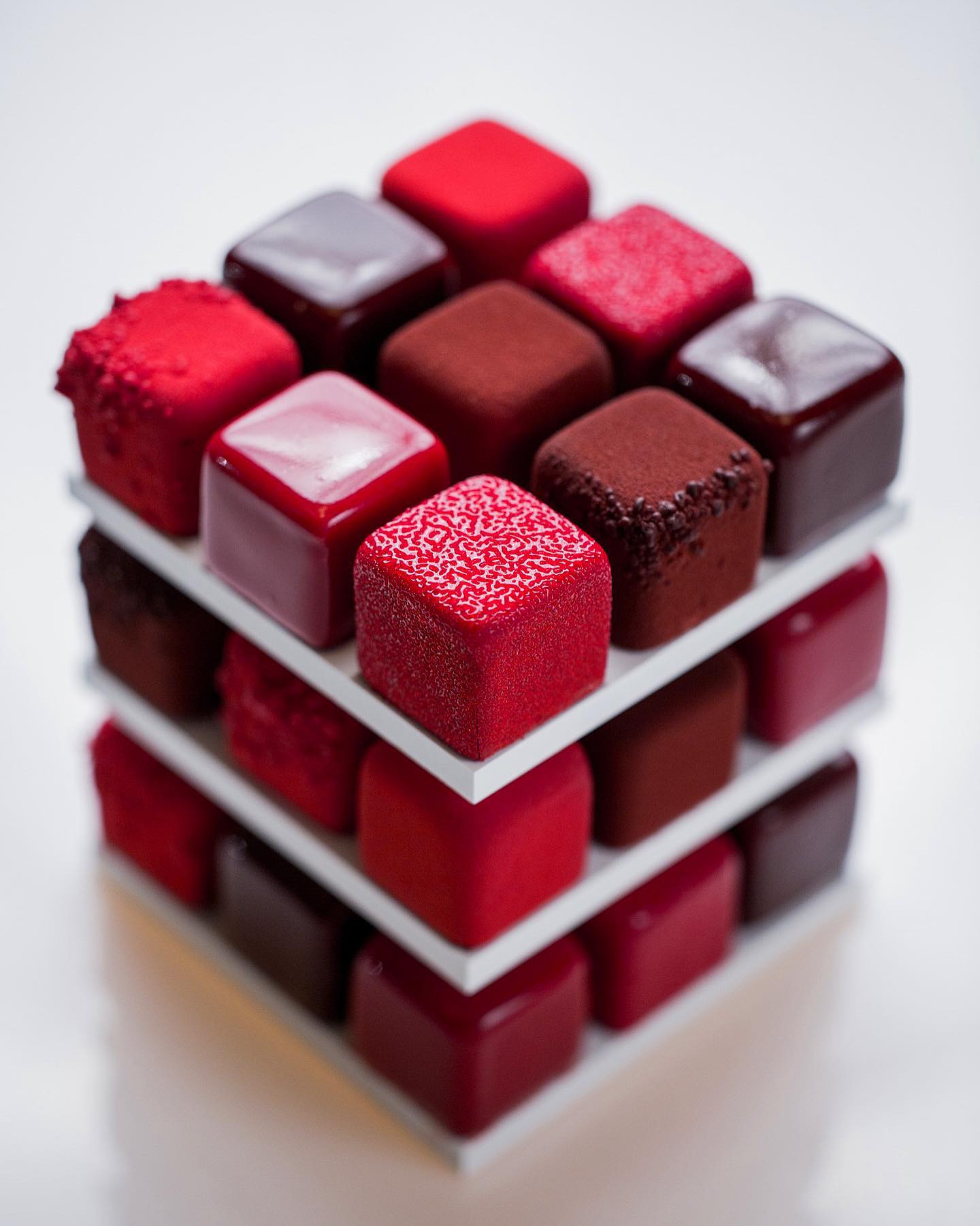 Cédric Grolet francia cukrász Rubik-kocka desszertje