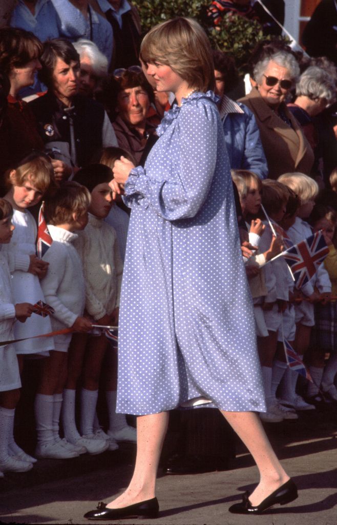 A várandós Diana hercegnő 1982-ben 