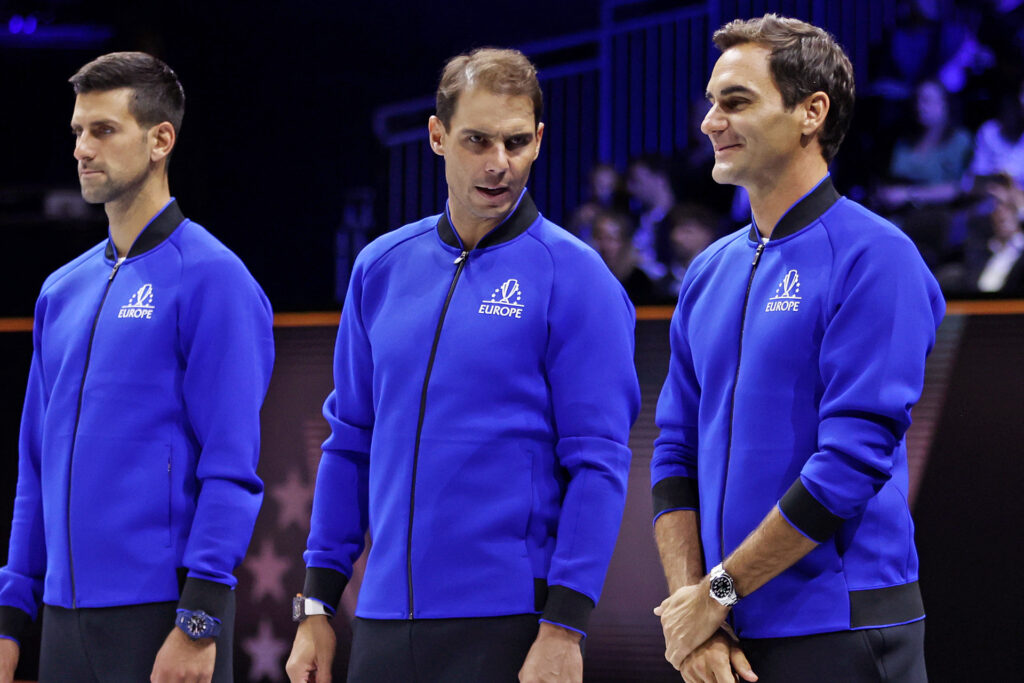 Novak Djokovic, Rafael Nadal és Roger Federer