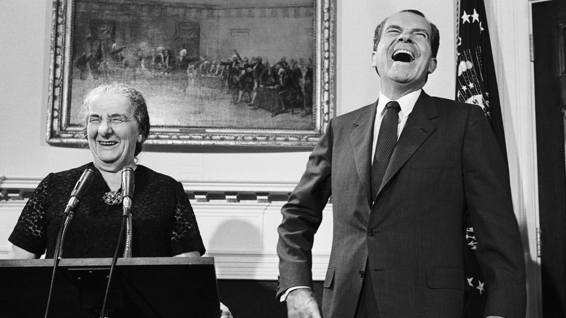 Golda Meir és Richard Nixon