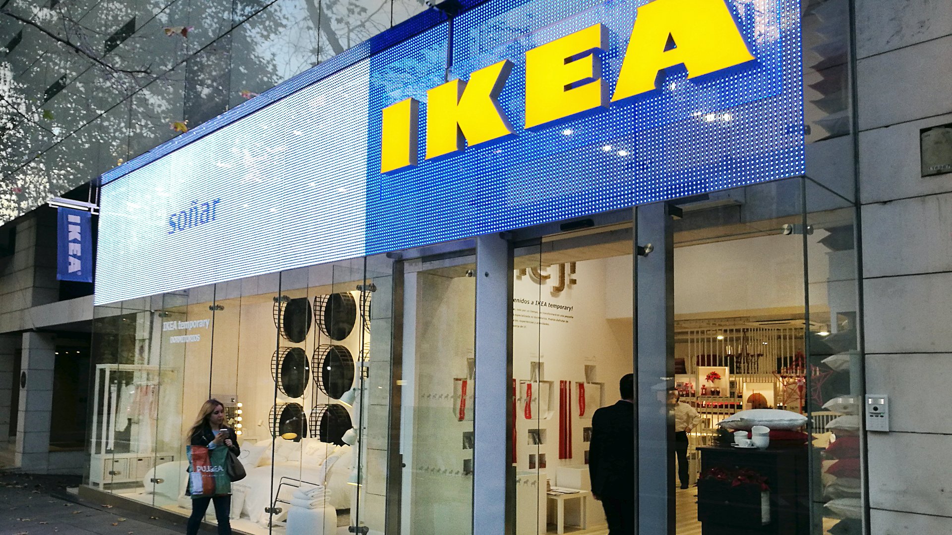 Városi IKEA üzlet Madridban 2017 márciusában