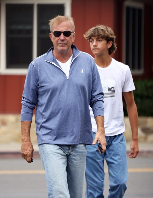 Kevin Costner és fia Hayes