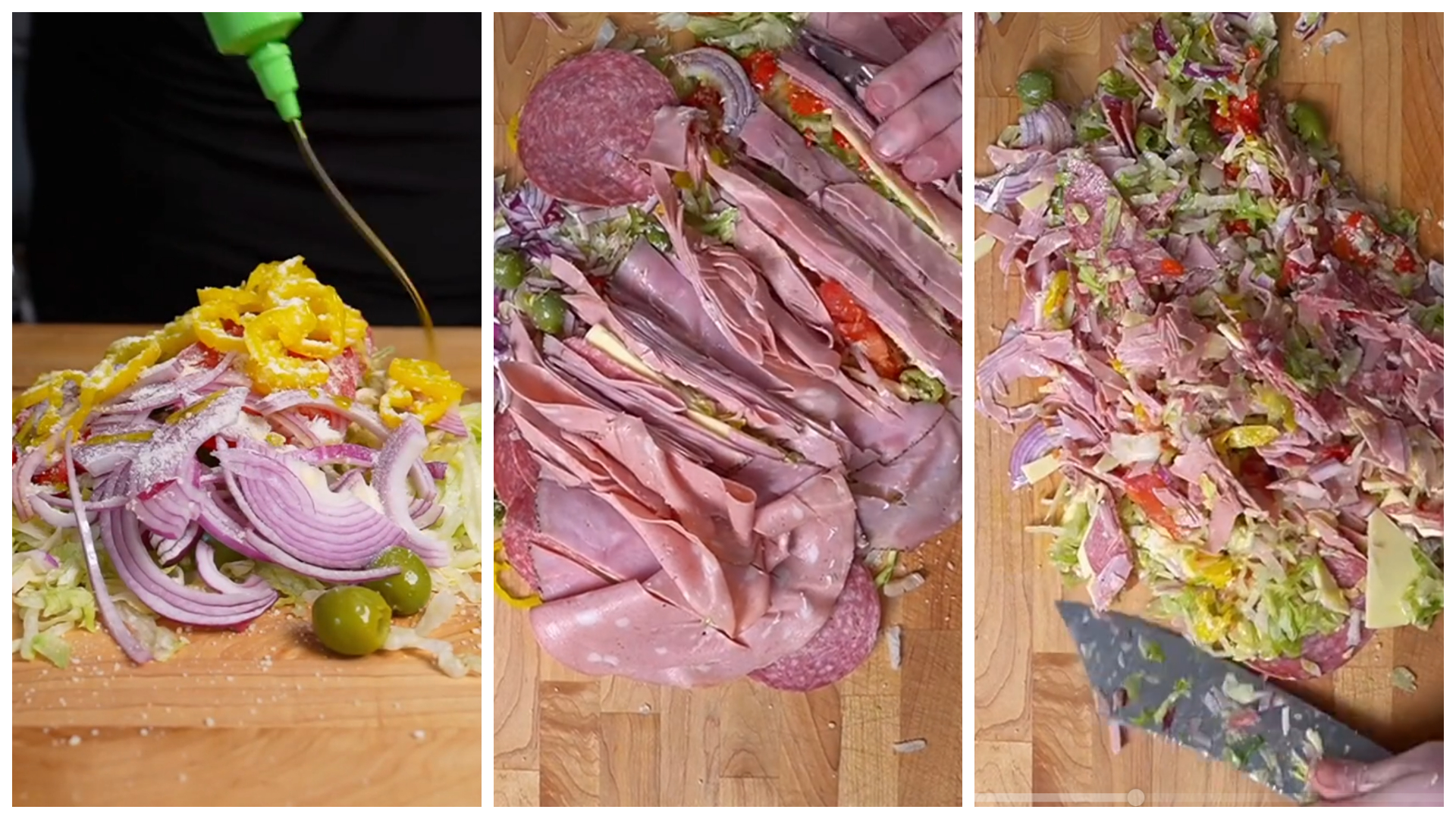 Lépésekben: chopped Italian grinder szendvics