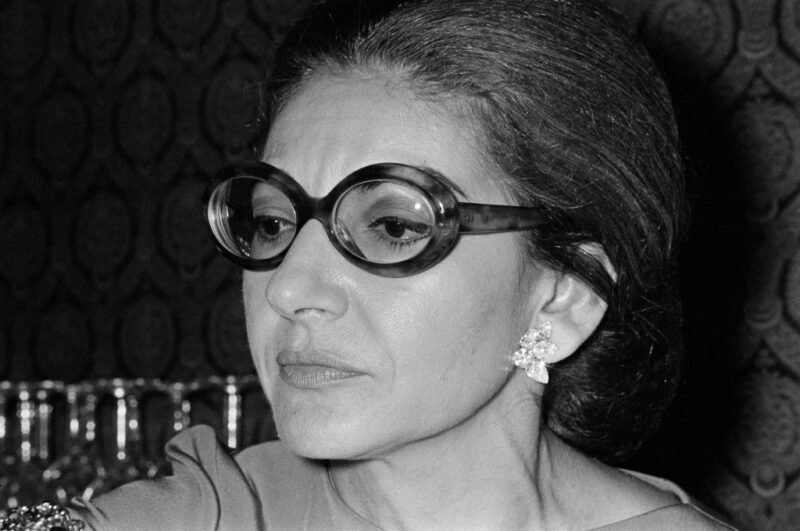 Maria Callas 1970-ben (Fotó: Alain Dejean/Sygma via Getty Images)