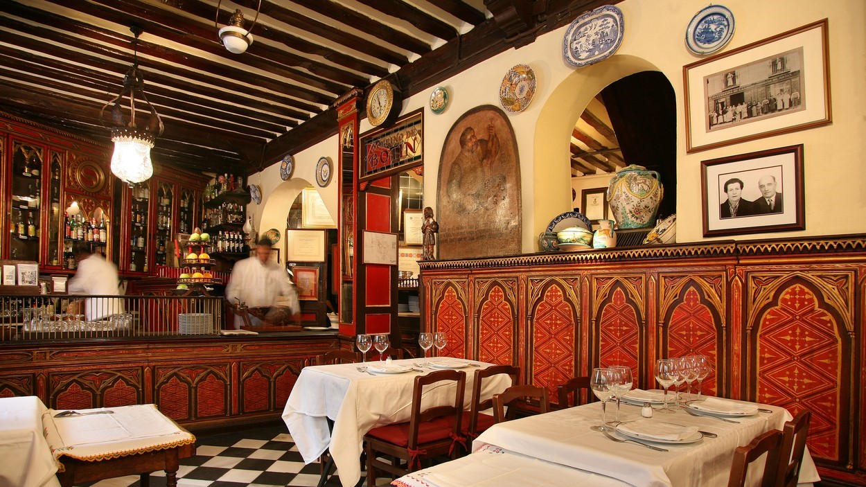 A Sobrino de Botín étterem földszintje.