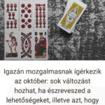Tarot kártya kirakás jóslás előrejelzés havi október októberi