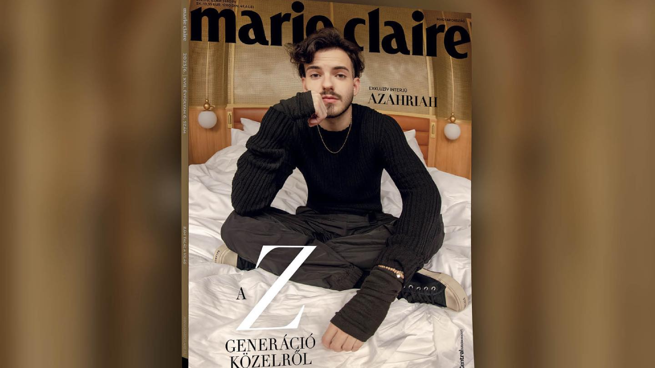 Azahriah a Marie Claire címlapján