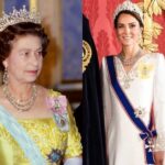 Katalin hercegné II. Erzsébet ékszereit viseli
