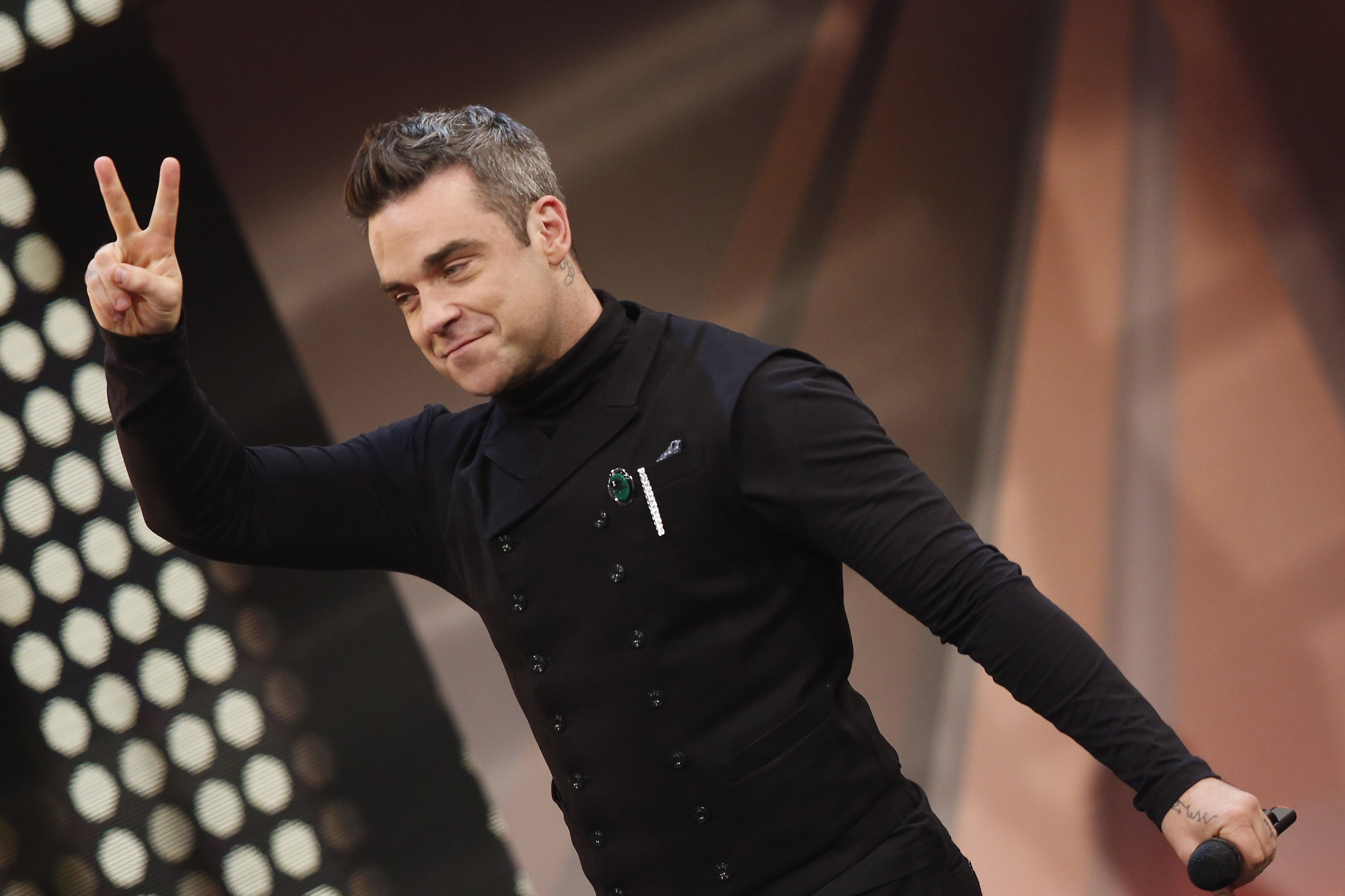 Robbie Williams 2012 novemberében Berlinben