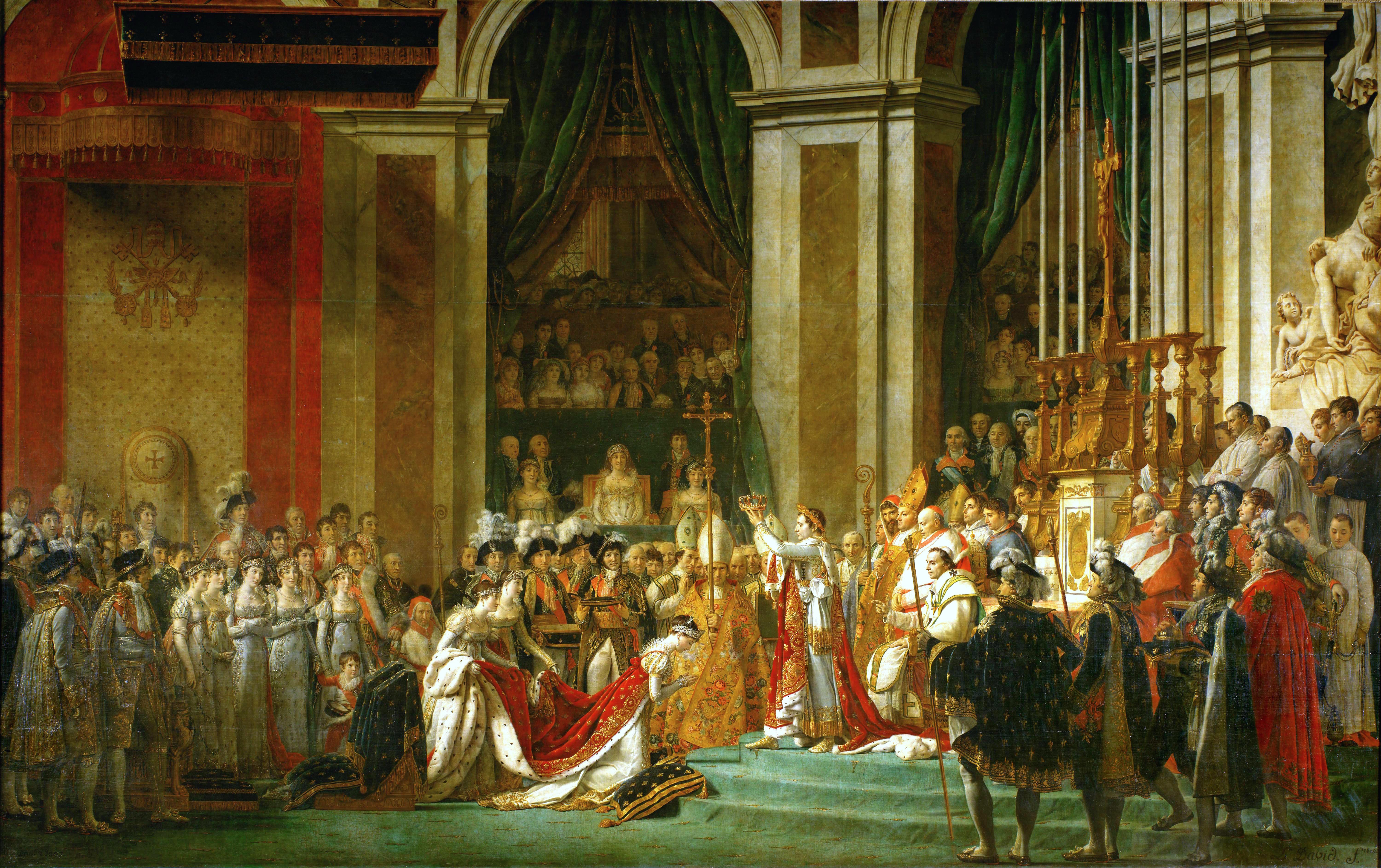 Napóleon megkoronázása (forrás: Wikipedia)