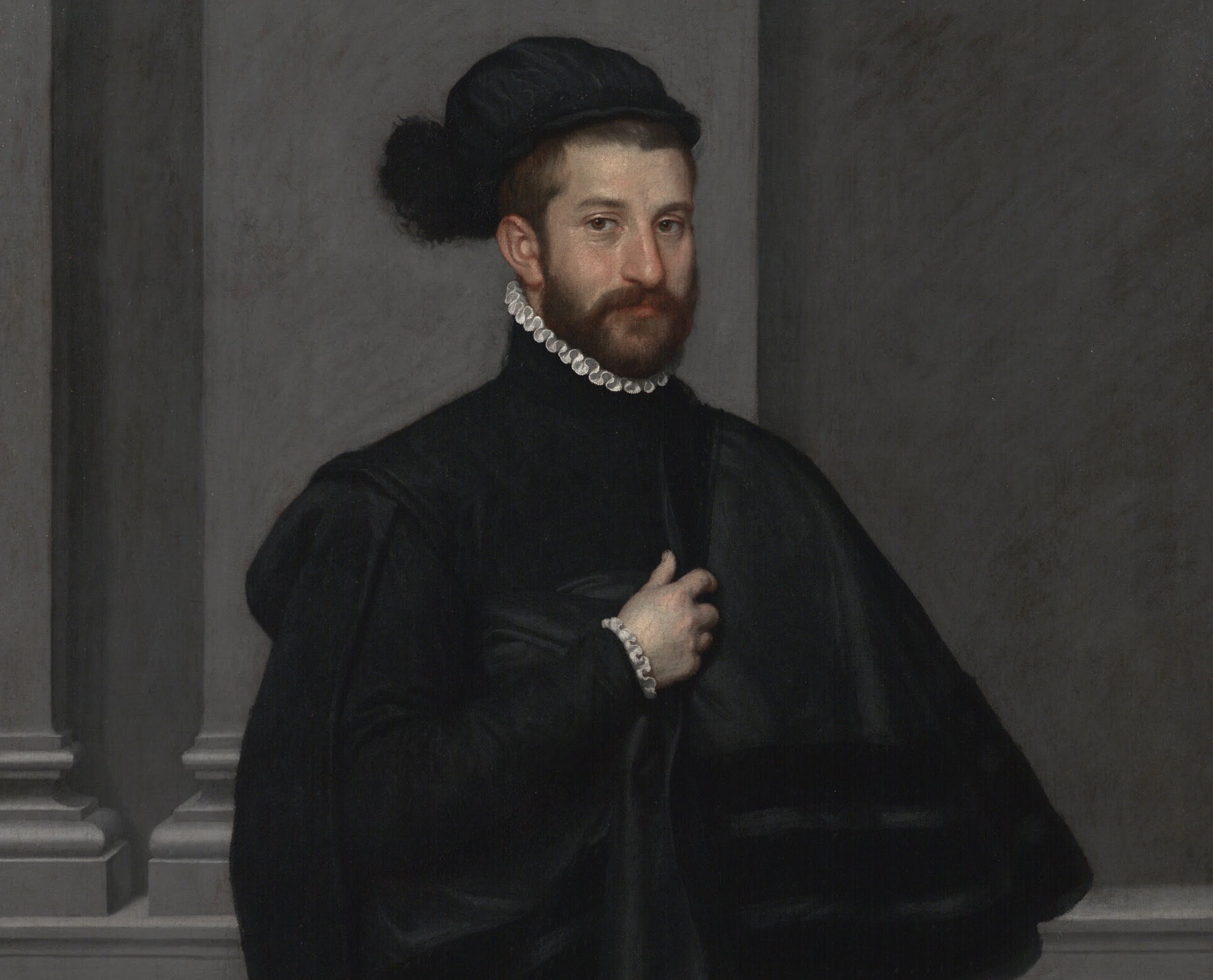 Giovanni Battista Moroni: Lovag feketében (1567)