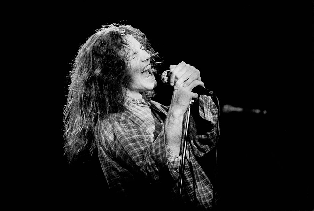Eddie Vedder Pearl Jam amsterdami koncertjén 1992 februárjában