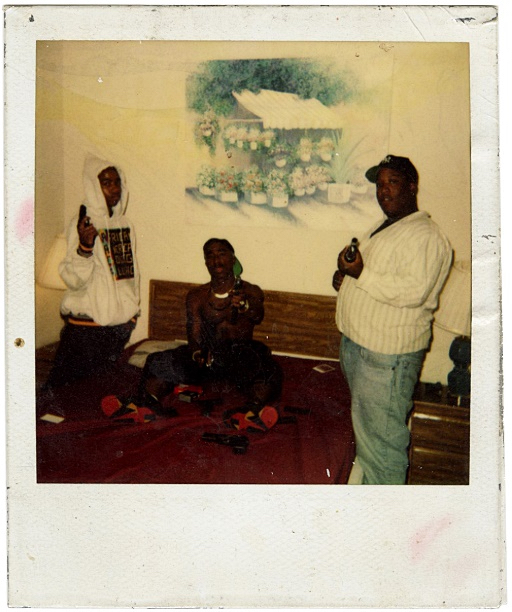 Tupac (középen) és bandája K. Kastro és E.D.I. Mean (Fotó: Profimedia)