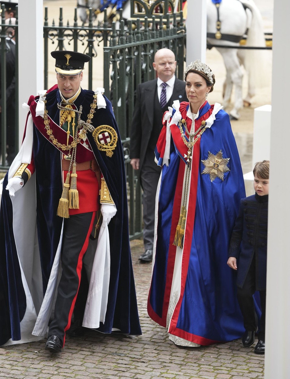 Katalin hercegné és Vilmos herceg a koronázáson