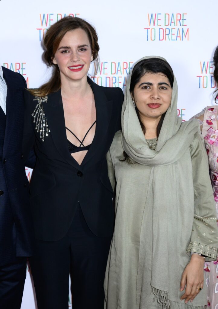 Emma Watson és Malala Juszafzai a We Dare To Dream premierjén (Fotó: Profimedia/ Doug Peters/EMPICS)