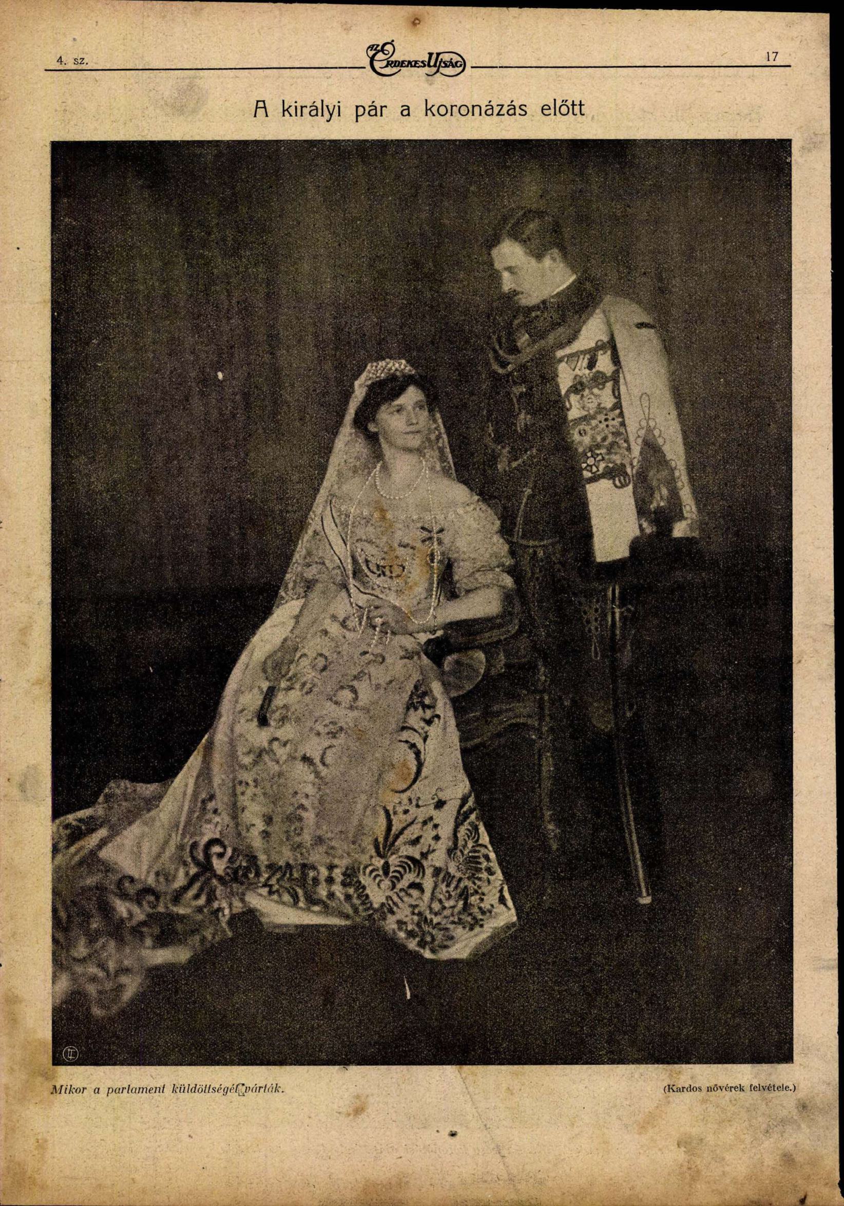 IV. Károly és Zita a koronázás előtt