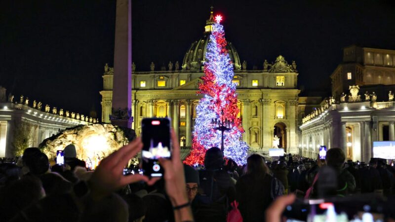 A vatikáni karácsonyfa - Fotó: Franco Origlia/Getty Images