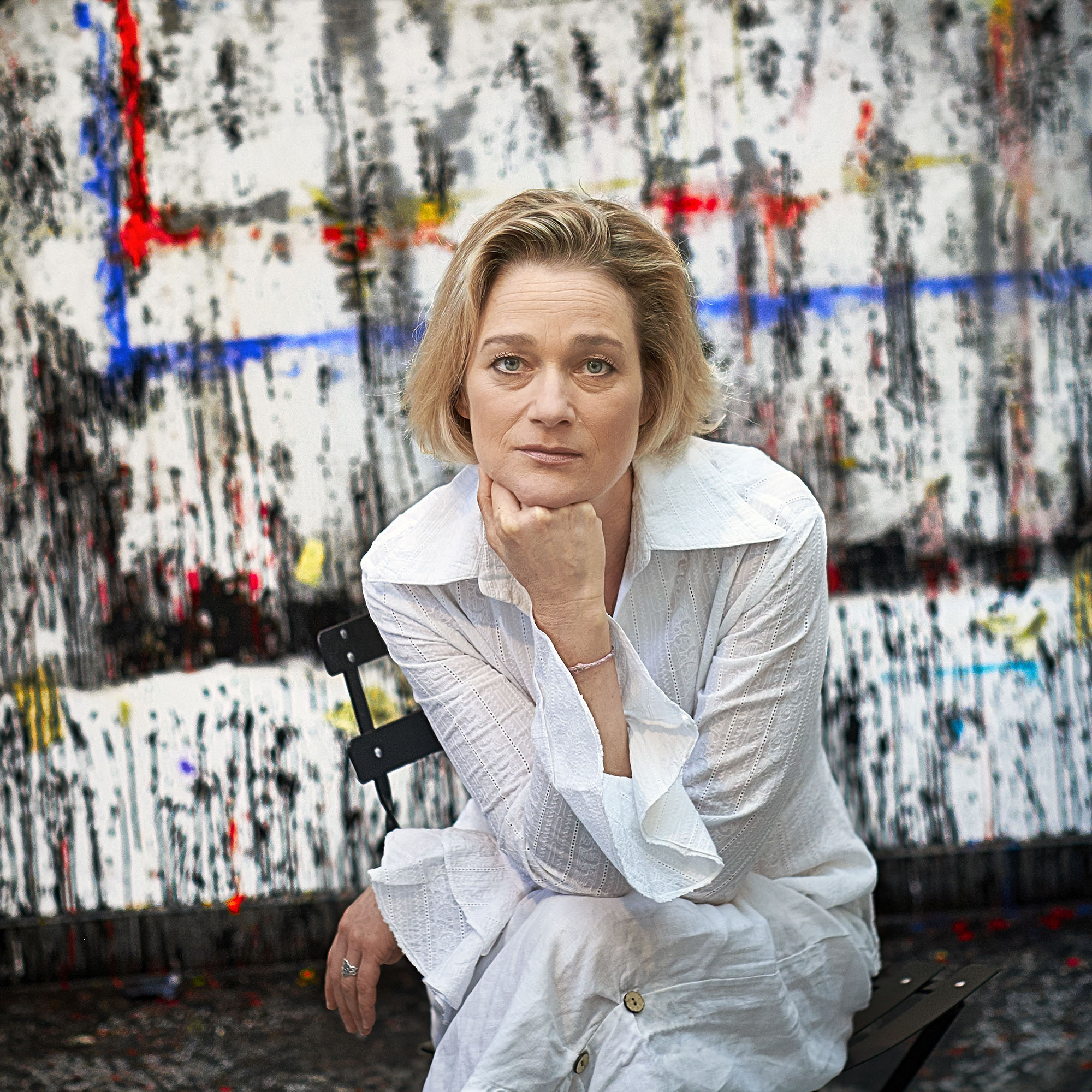 Delphine Böel művészként egy Knoppe-i galériába (fotó: Olivier Polet/Corbis via Getty Images)