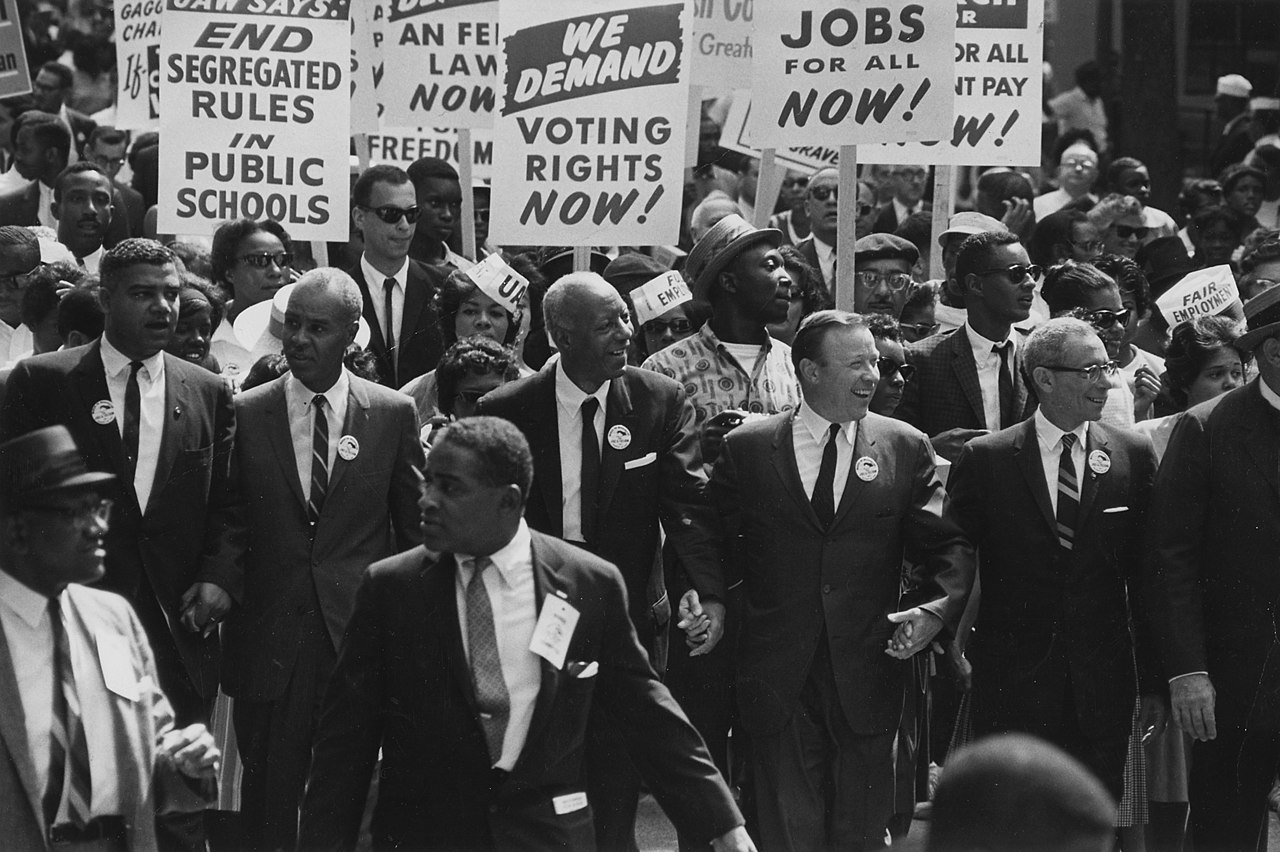 Az ún. washingtoni menet, a polgárjogi mozgalmak egyik legjelentősebb megmozdulása (fotó: Wikipedia)