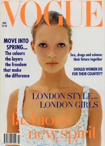 Kate Moss a Vogue címlapján