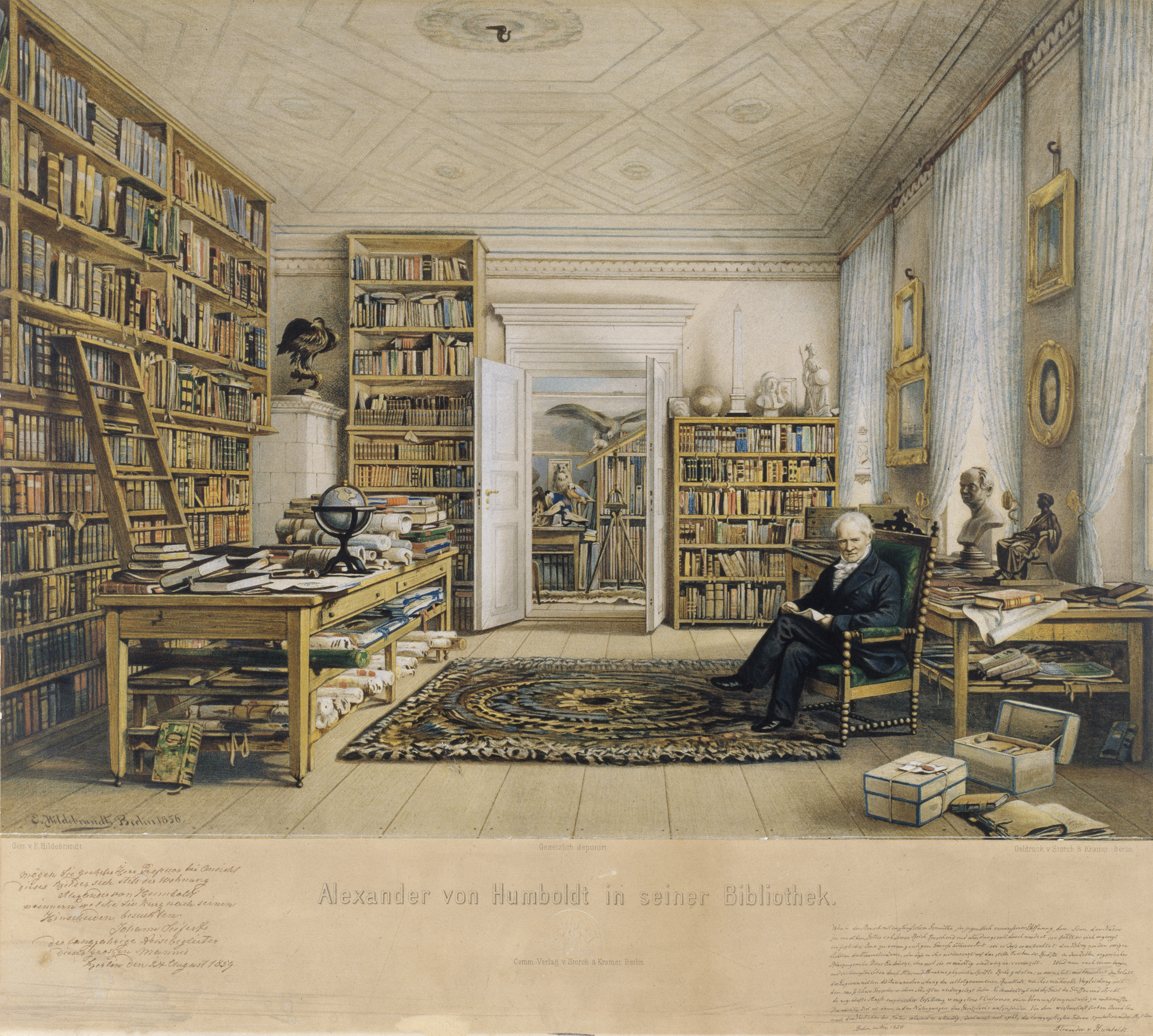 Alexander von Humboldt a könyvtárában