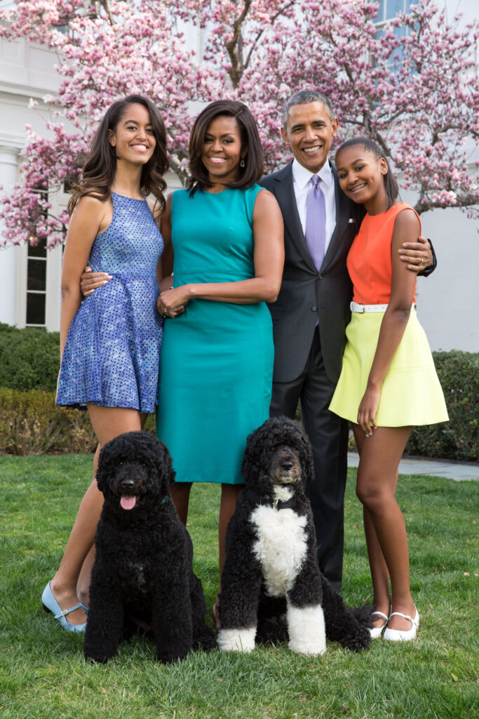 Barack Obama, Michelle Obama és a lányok