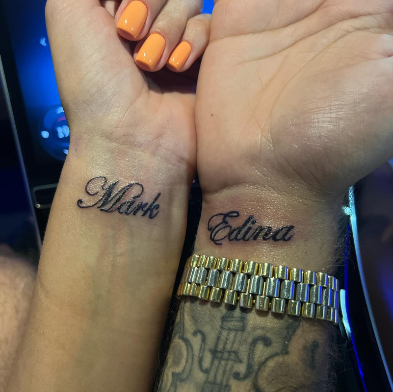 Kulcsár Edina és G.w.M. közös tetoválása