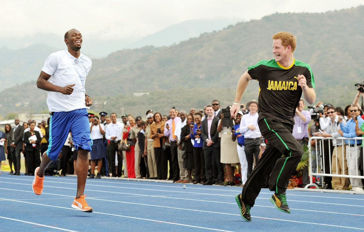 Harry herceg és Usain Bolt 2012-ben
