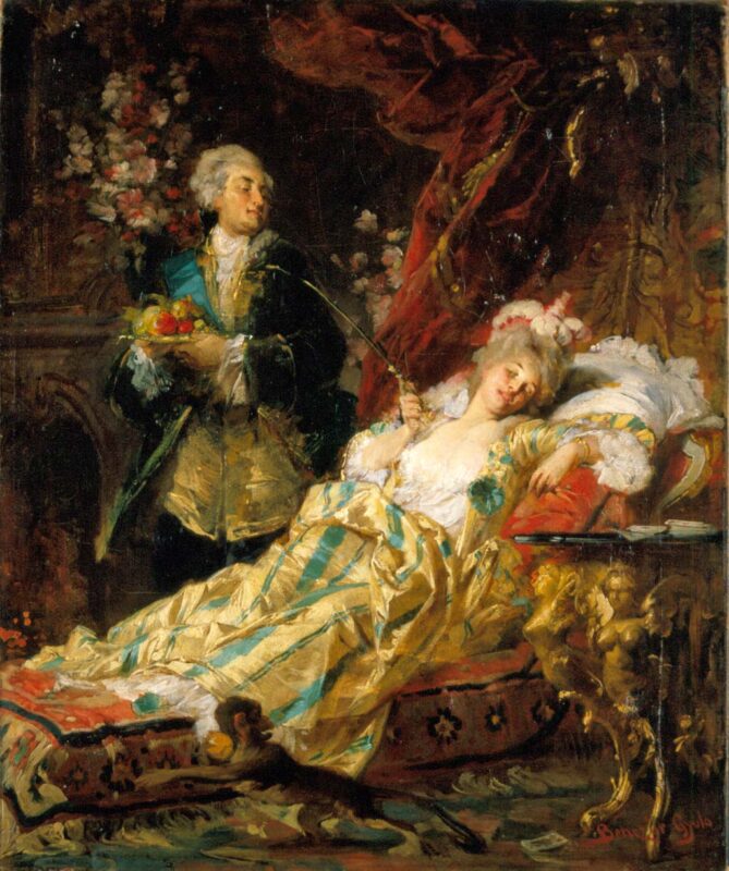 Benczúr Gyula festménye 1874-ből: XV. Lajos és Madame Du Barry