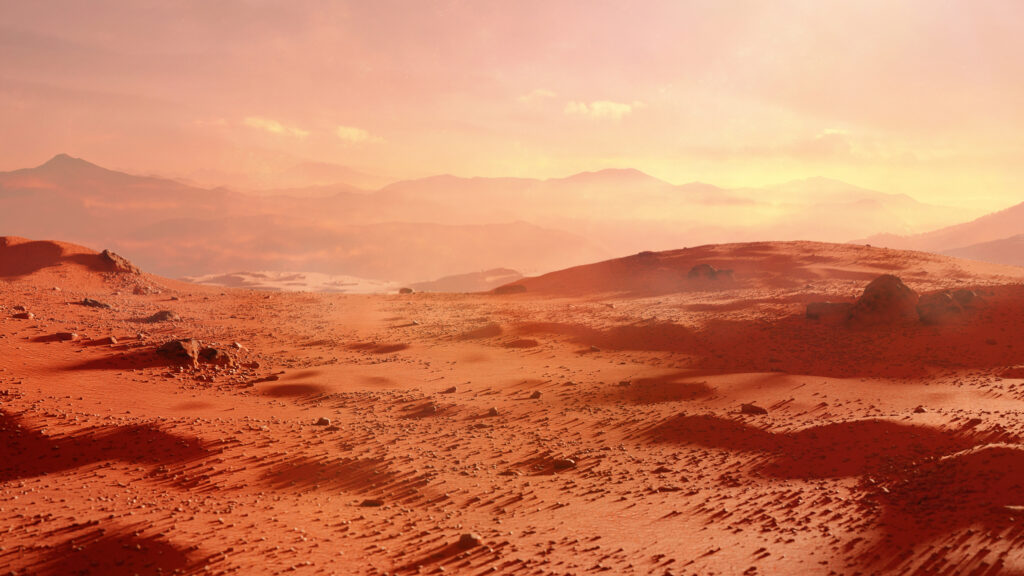 Festői szépségű táj tárul elénk a Marson (Fotó: Getty Images)