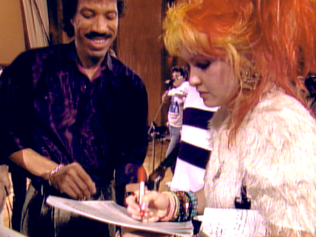 Lionel Richie és Cyndi Lauper