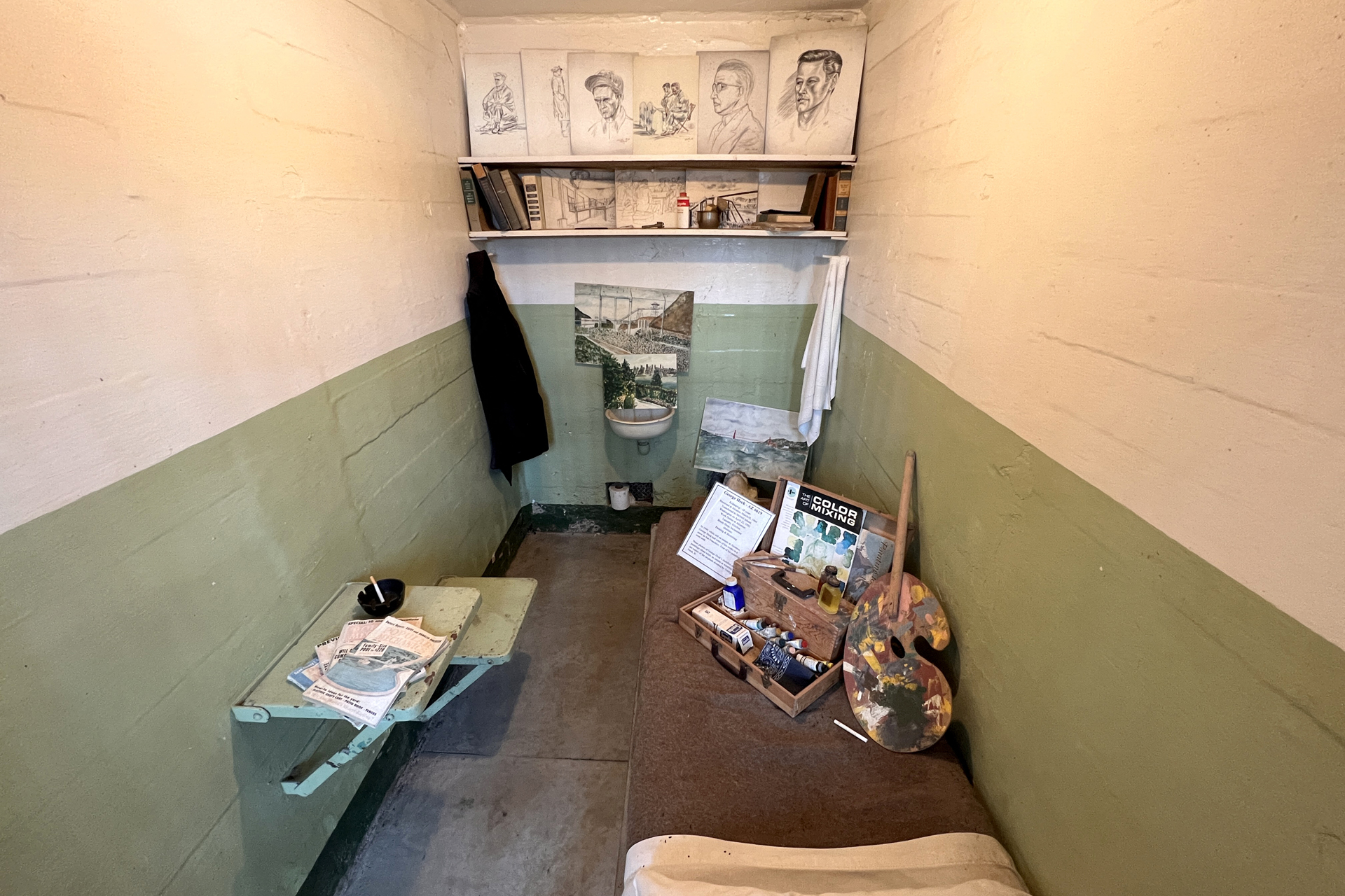 Cella az Alcatraz múzeumban