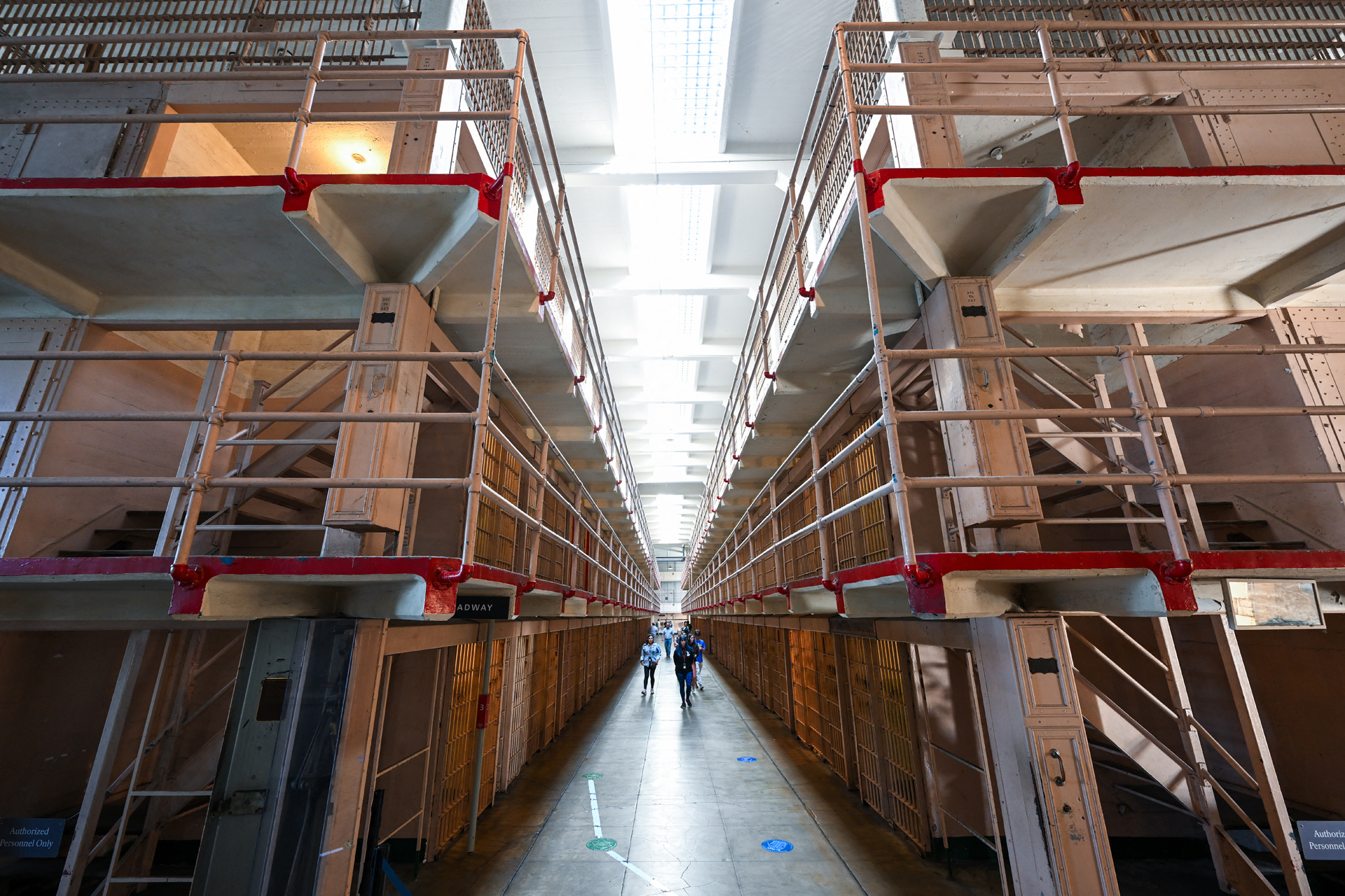 Az Alcatraz egyik cellablokkja