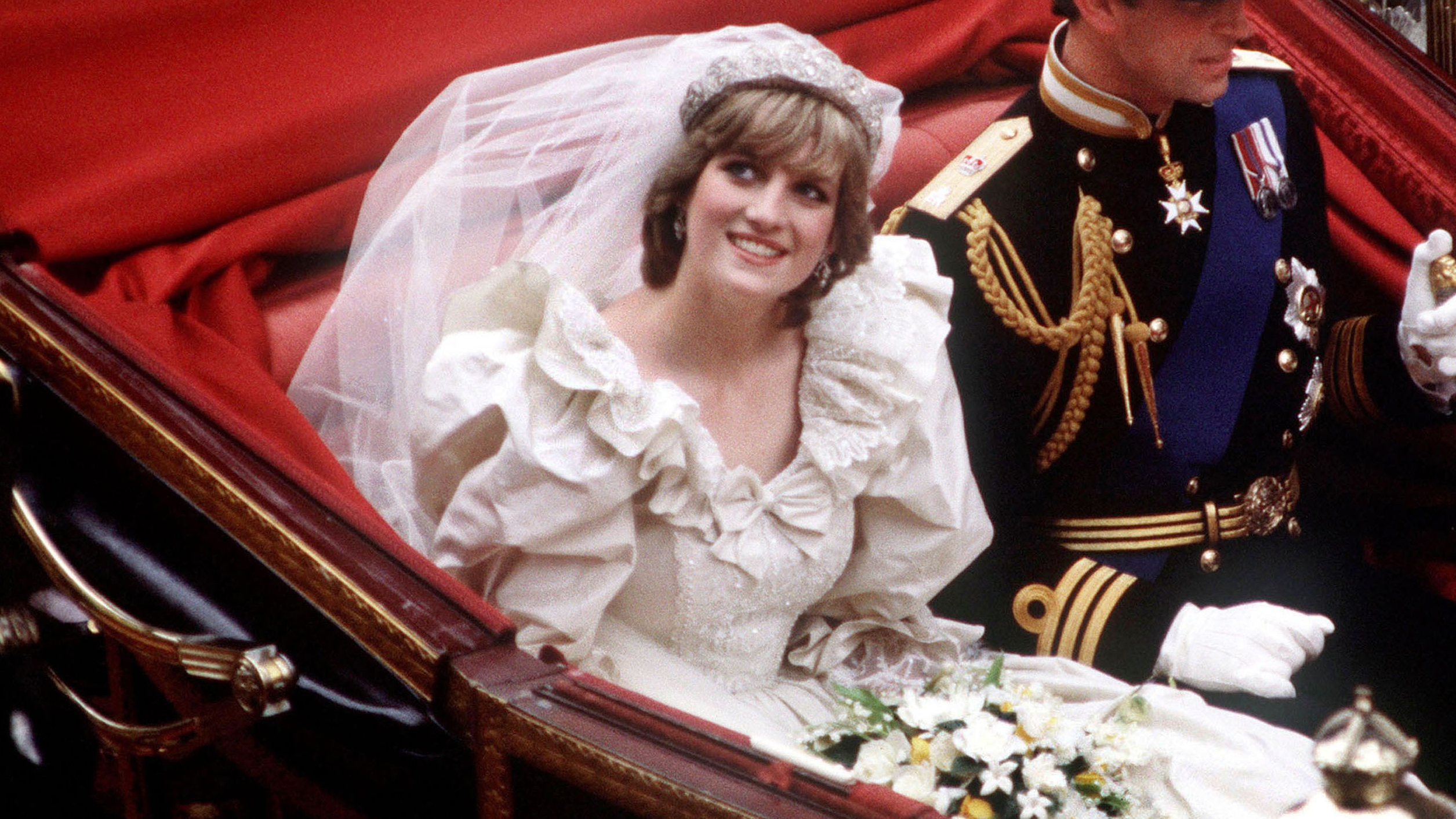 Diana hercegnő az esküvőjén