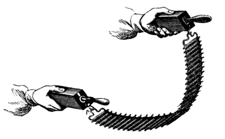 Isaac Pulvermacher elektromos öve (forrás: Wikipedia)