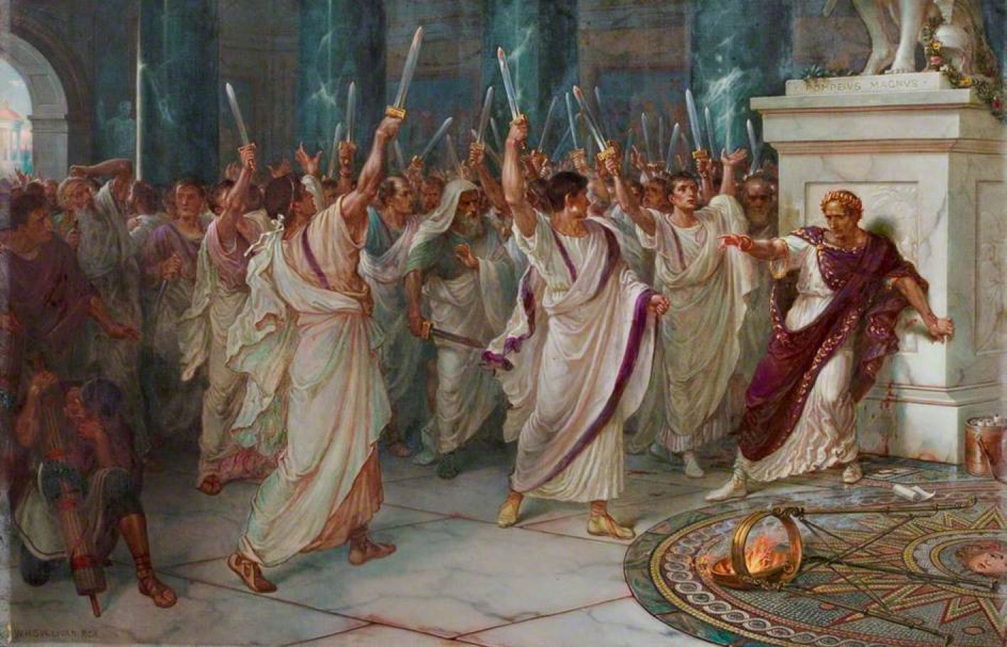 Caesar meggyilkolása (forrás: Wikipedia)