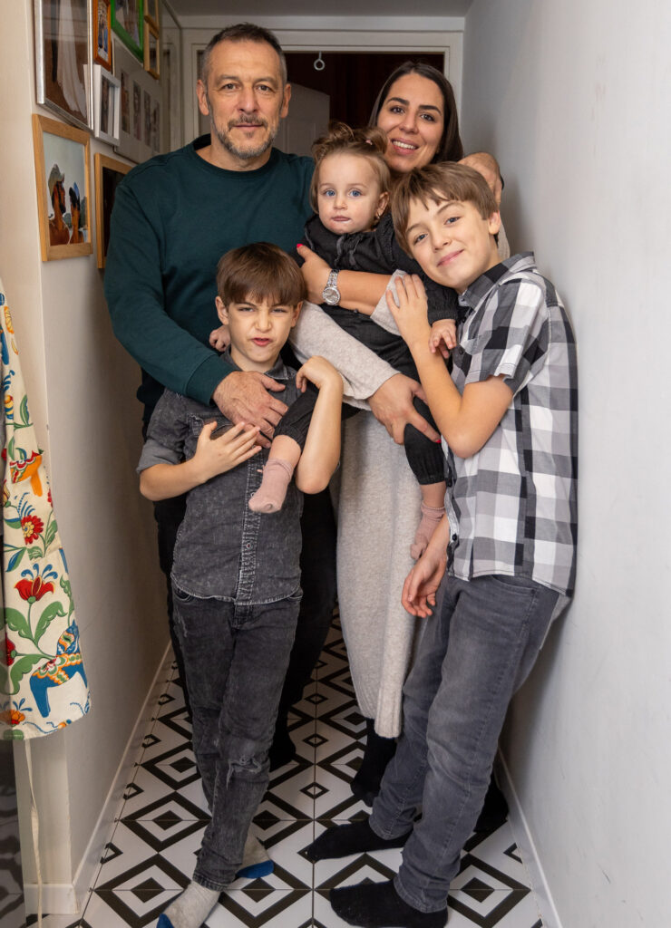 Czutor Zoli családjával