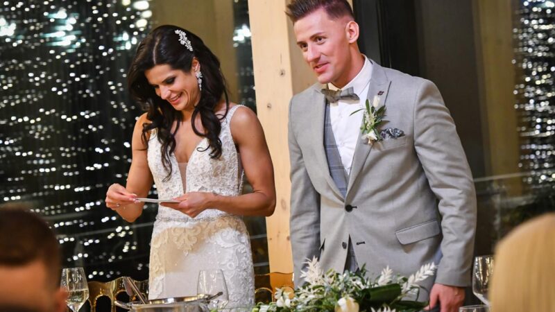 Petra és Andris, még az esküvőn - Fotó: Sajtószoba