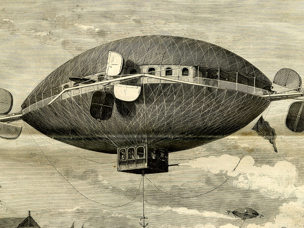 Léghajó a 19. század végéről (forrás: Wikipedia)