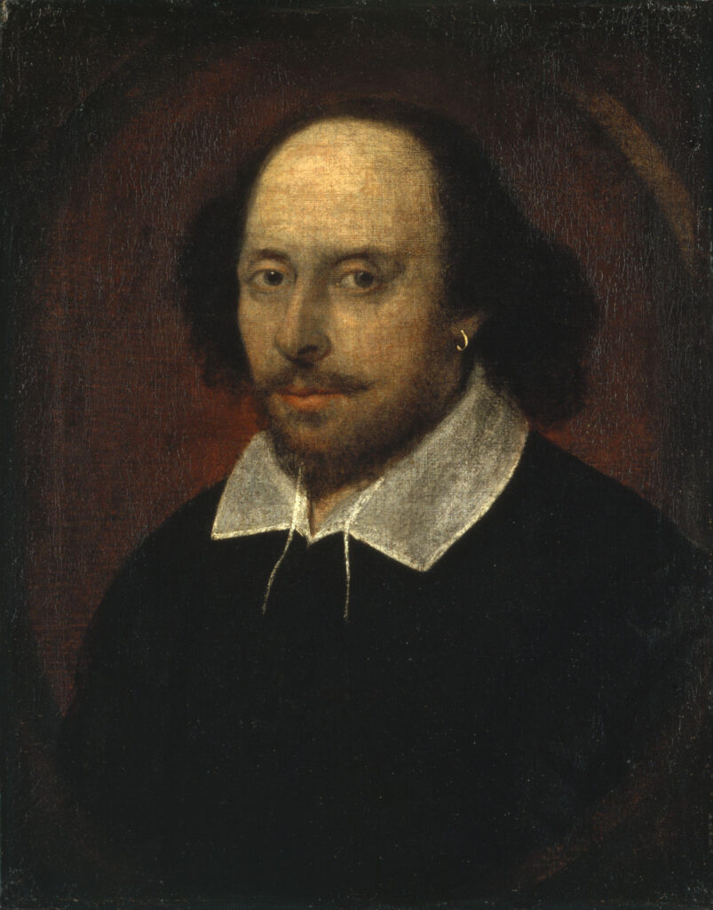 William Shakespeare legismertebb portréja (forrás: Wikipedia)