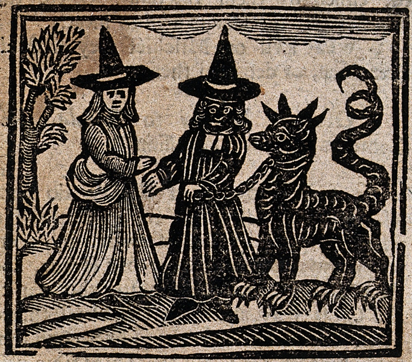 Boszorkányok egy 18. századi fametszeten (forrás: Wikipedia)