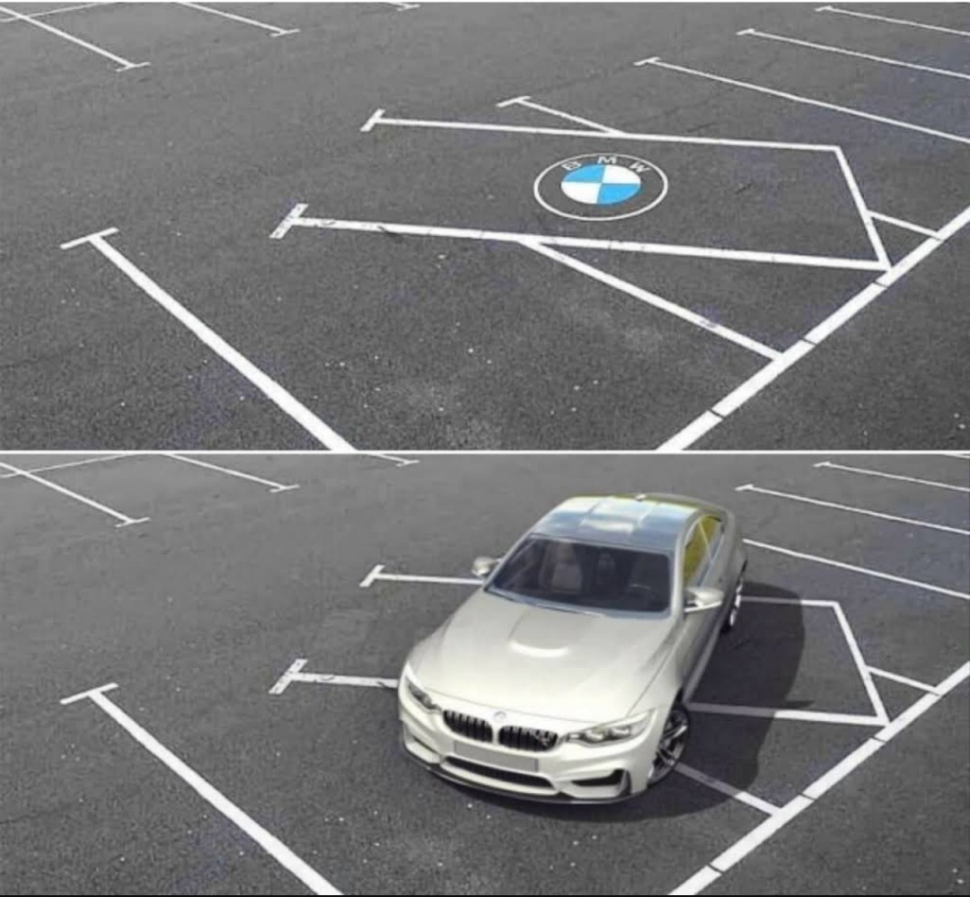 BMW parkolás