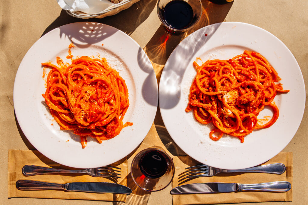 Olasz ebéd: spaghetti alla amatriciana, vörösbor